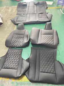 WING Ensemble complet de protection de siège de premier ordre Accessoires d'intérieur Housse de siège de <span class=keywords><strong>voiture</strong></span> en tissu pour Toyota Hilux Vigo Revo 2005 2016 2022 - Product Image 5