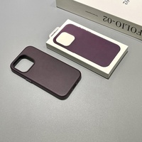 Coque de téléphone en cuir véritable neuve en gros pour la série iPhone 17 – Étui de protection mat antichute et antichoc – Accessoire de téléphone portable