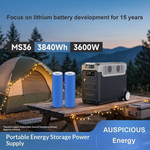 AUSPICIOUS MS36-01 3600W 3840Wh Batterie <span class=keywords><strong>de</strong></span> stockage d'énergie portable extérieure C40 cylindrique au lithium fer phosphate MPPT Chine - Product Image 5