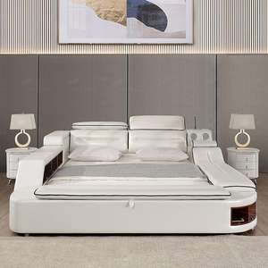 Venda Direta Da Fábrica Multifuncional Cama Quarto Mobiliário Grande Espaço De Armazenamento Com Massagem Cadeira Cama - Product Image 4