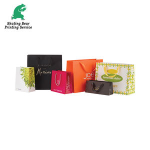 Sac en papier à cordon de taille A5 personnalisée avec poignée en soie Impression offset de luxe avec logo personnalisé-pour emballage de luxe - Product Image 3