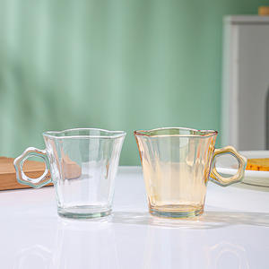 Offre Spéciale – Tasse en Verre Ambré avec Poignée, Design Élégant, pour la Maison, le Bureau, le Café ou le Lait - Product Image 3