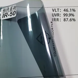 Aishide fabrika fiyat 50% VLT güneş UV reddetme araba gizlilik araba cam filmi Nano seramik araba renkli pencere filmi