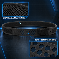 Ceinture tactique multifonctionnelle réglable pour hommes, largeur 5 cm/2 pouces, double couche extérieure et intérieure, boucle en alliage, nylon, à libération rapide