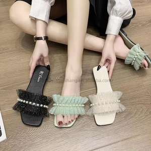 Summer New Bow Ladies <b>Slippers</b> Outdoor Beach Designer Ladies <b>Slippers</b> Fashion Mesh Leisure Ladies Luxury <b>Slippers</b> for Women - Product Image 3