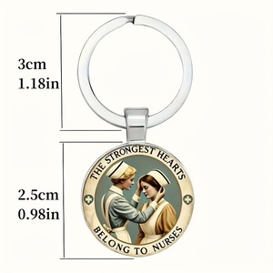 พวงกุญแจและสร้อยคอโลหะผสมทนทานพร้อมคำคมสำหรับพยาบาล เหมาะเป็นของขวัญสำหรับบุคลากรทางการแพทย์ - Product Image 2