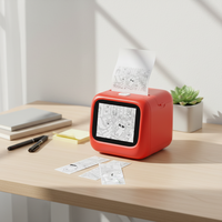 Imprimante créative IA pour codes-barres et photos instantanées pour enfants, commande vocale 21 langues, batterie 1300 mAh - Topjoy Stock