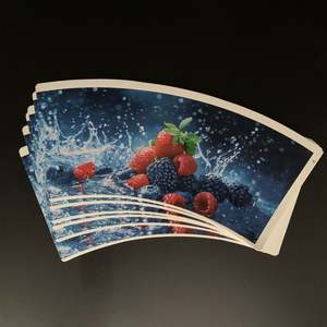 Gobelet en papier personnalisé avec logo, double face, revêtement PE imperméable, pour la fabrication de matériaux alimentaires, impression offset pour café, nouilles, salades - Product Image 6