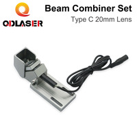Nouvel arrivage : Ensemble de combinateurs de faisceaux |   Combinateur de faisceau laser ZnSe 20 mm + support + pointeur laser |   pour machine de gravure laser CO2