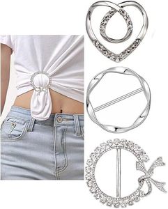 Broche de Metal de Moda con Pedrería, Anillo Circular, Clip para Camisa, Accesorios para Hijab, Alta Calidad, para Todas las Temporadas, para Mujer - Product Image 1