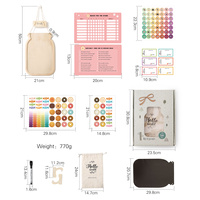 Pot à récompenses Montessori en bois avec étoiles colorées pour enfants, tableau des étoiles, tableau des tâches, pot à récompenses éducatif pour l'apprentissage de la propreté