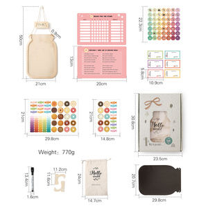Pot à récompenses Montessori en bois avec étoiles colorées pour enfants, tableau des étoiles, tableau des tâches, pot à récompenses éducatif pour l'apprentissage de la propreté - Product Image 6