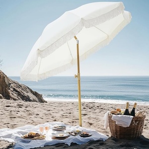 Parasol de plage professionnel et de loisirs, structure de parasol de plage 90 cm, qualité commerciale, parasol de plage robuste 10 pieds - Product Image 1