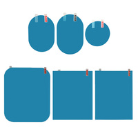 Film transparent pour vitres effet pluie, autocollant étanche antibuée Anti-éblouissement, sécurité de conduite, accessoires de voiture, 2 pièces/ensemble