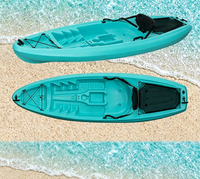 Bateau de pêche en plastique HDPE, kayak pour adultes, kayak à coque rigide moulé par soufflage