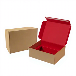 Eco-friendly Recycle <b>Brown</b> Kraft Paper Folding Mailer Box Corrugated Cardboard Box Customize Logo Size Shipping <b>Boxes</b> - Product Image 1
