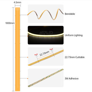 Nueva Tira de LED COB de 12V CC y 4.5mm para Iluminación Lineal de Gabinetes y Techos - Product Image 5