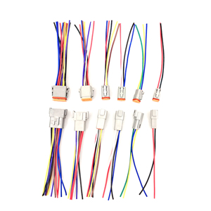 Deutsch DT 2 <span class=keywords><strong>3</strong></span> 4 6 8 12针防水电线连接器插头套件线束15CM 18AWG - Product Image 1