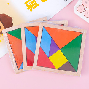 Kreatives Geometrie-Tangram 3D-Puzzle DIY Baukasten Lehrreiches Holzpuzzle Brettspiel Lehrmittel für Kinder und Erwachsene - Product Image 4