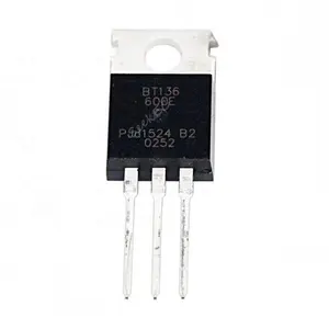 BT136-600E TO220 4A 600V Liste de composants IC BT136 Triac Thyristor Transistor BT136 600E Triac BT136 - Product Image 1