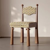 Chaise de salle à manger en bois massif de bouleau de style français européen moderne avec dossier, écologique, pour la maison, le bar et l'appartement