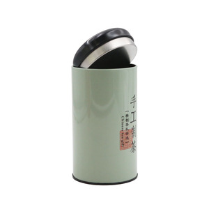 Custom Printed Airtight Round Metal Tea Tin Box With Metal Lid Tea Metal Tins Containers