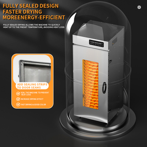 22 bandejas rotativas de acero inoxidable para alimentos, secador de Chile, Máquina secadora de frutas, deshidratador de setas de rotación comercial - Product Image 6