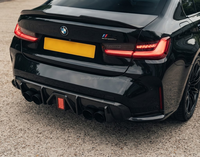 Diffuseur arrière en fibre de carbone sèche style LED-II G80 G82 pour BMW G80 M3 G82 M4 2022