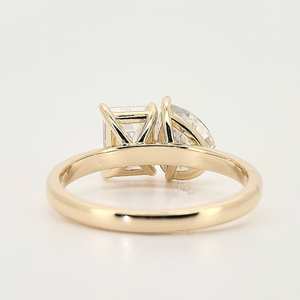 4CTカット梨型S925スターリングシルバー高級モアッサナイトリングエメラルドダイヤモンドカップルモアッサナイトリング - Product Image 2