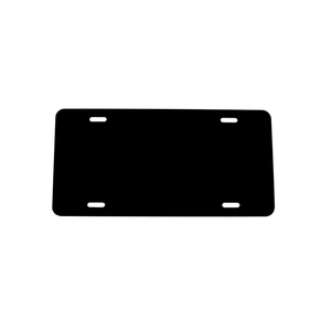 Venta al por mayor sublimación de aluminio negro matrícula en blanco Transferencia de Calor impresión Auto coche motocicleta matrícula personalizada - Product Image 1