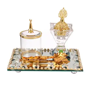 Middle Eastern Style Luxury Crystal Crafts Encensoirs Home Decoration Incense Burner