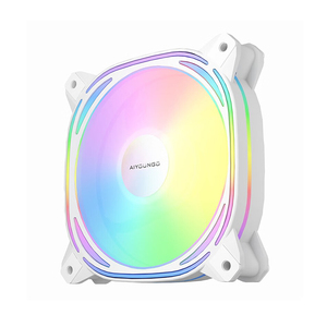 Quạt PC chơi game <span class=keywords><strong>Aigo</strong></span> Z12 <span class=keywords><strong>RGB</strong></span> 16 triệu màu ARGB, điều khiển nhiệt độ PWM, làm mát vỏ máy tính - Product Image 4