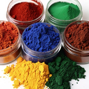 Màu đỏ vàng nâu xi măng nhuộm sắc tố bê tông bột màu Oxit sắt Oxit sắt - Product Image 2