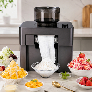 Machine à glace rapide, broyeur de glace en flocons, lame électrique, réservoir d'eau de 1 L, utilisation domestique et en camping-car, classe d'efficacité énergétique A++, eau en bouteille - Product Image 1