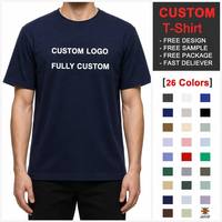 Kaos Pria Custom 230GSM Katun Murni Tebal Kerah Bulat Lengan Pendek Sablon Logo Private Label