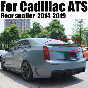 เหมาะสำหรับ Cadillac ATS 2014 2015 2016 2017 2018 2019 วัสดุ ABS รุ่น V ชุดแต่งปีกหลังรถยนต์ สีตกแต่ง สปอยเลอร์ฝากระโปรงท้าย - Product Image 1