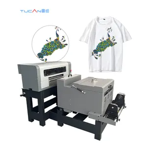 Tucan good quality and price 40cm DTF Printing Machine with 2 head xp600 printer for all material