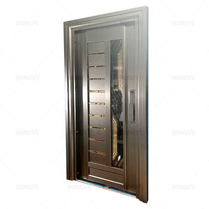 Ingresso di sicurezza esterno ingresso anteriore in legno porte blindate in acciaio per case moderne - Product Image 4