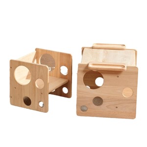 Multi-functional <b>Foldable</b> Solid Wood Children's <b>Study</b> Dining <b>Table</b> Chair Set Footstool Ergonomic School Bedroom Park Modern - Product Image 1