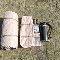 Tente gonflable de camping extérieur quatre saisons à ouverture rapide, portable, double couche, imperméable, en coton Oxford 2000-3000mm
