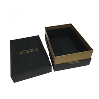 Caja de Regalo Rígida de Lujo con Logotipo Personalizado, Caja de Embalaje de Regalo de 2 Piezas con Tapa y Base en Negro Mate