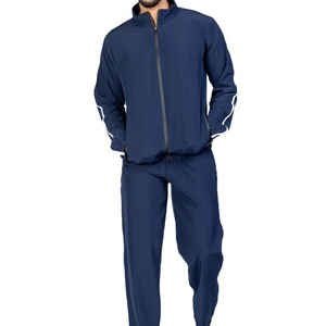 Ensemble de survêtement sportif pour homme avec fermeture éclair intégrale, logo personnalisé, polaire technique en polyester, sweat à capuche deux pièces, tenue de jogging - Product Image 1