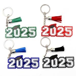 Aksesoris Gantungan Ponsel Custom Cetak UV Akrilik Transparan Cermin Pelangi Keycharm Kartun Shaker Keychain Langsung dari Pabrik - Product Image 3