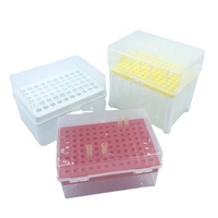 Embouts de micro pipette stérilisés 10ul filtrés en plastique pp jetables de laboratoire avec boîte de support de filtre 100ul 200ul 1000ul