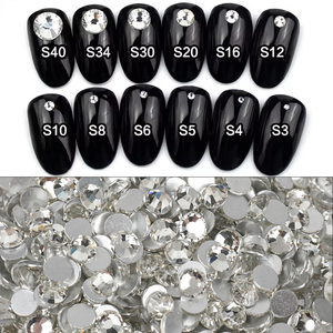 Ensemble de strass en verre holographique AB pour nail art, vente en gros VC, SS3-SS30, décoration en cristal, utilisé pour les étuis de téléphone en cristal - Product Image 6