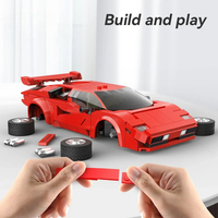 Cada C51085 MOC 1:24 Voiture de Course RC Télécommandée par Application, Véhicule Rapide, Kit de Modélisme en Briques pour Adultes, Ensembles de Blocs de Construction