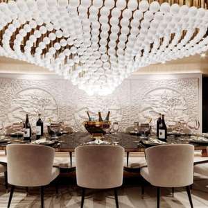 एक उच्च गुणवत्ता वाली ग्लास गेंद पेंडेंट चंडेलियर लाइट लॉबी और विला सजावट - Product Image 2