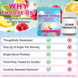 Poudre de Thé Maté Super Yerba Instantané OneBotanical pour le Soutien de la Concentration, Extrait de Poudre de Yerba Maté avec Vitamine D3, Magnésium et Ashwagandha - Product Image 6