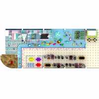 Jeux interactifs de grande taille pour enfants, ensembles de terrains de jeux intérieurs, équipements de terrains de jeux intérieurs durables pour enfants, usage commercial