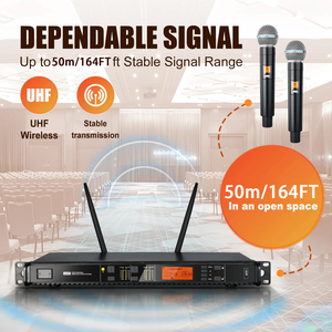 UX22 262FT มืออาชีพระบบไมโครโฟนไร้สายแบบพกพา2ช่องระบบไมโครโฟนไร้สายแบบ UHF - Product Image 2